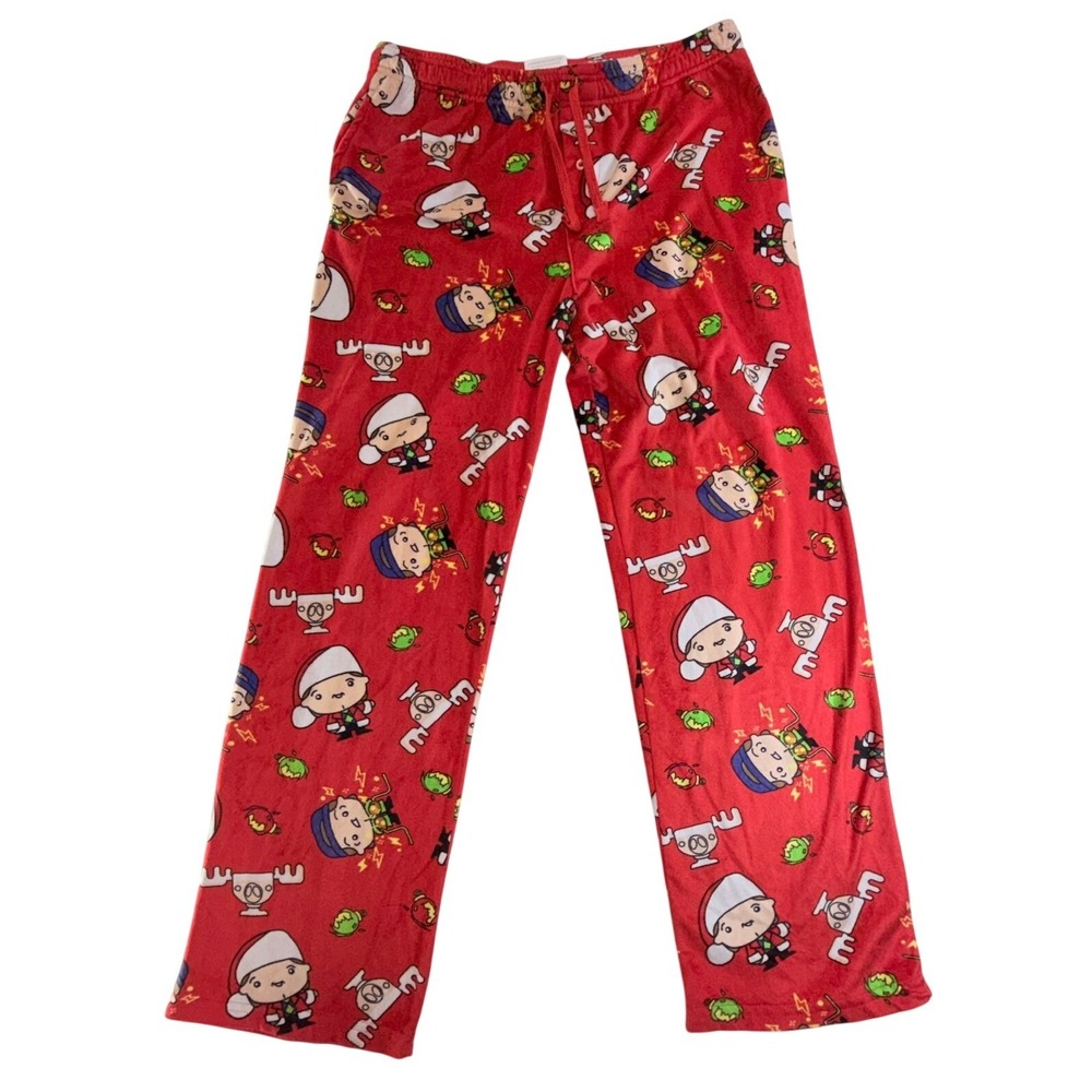 National‎ Lampoon's Christmas Vacation Pajama Pants Red Fleece Men XL Griswold